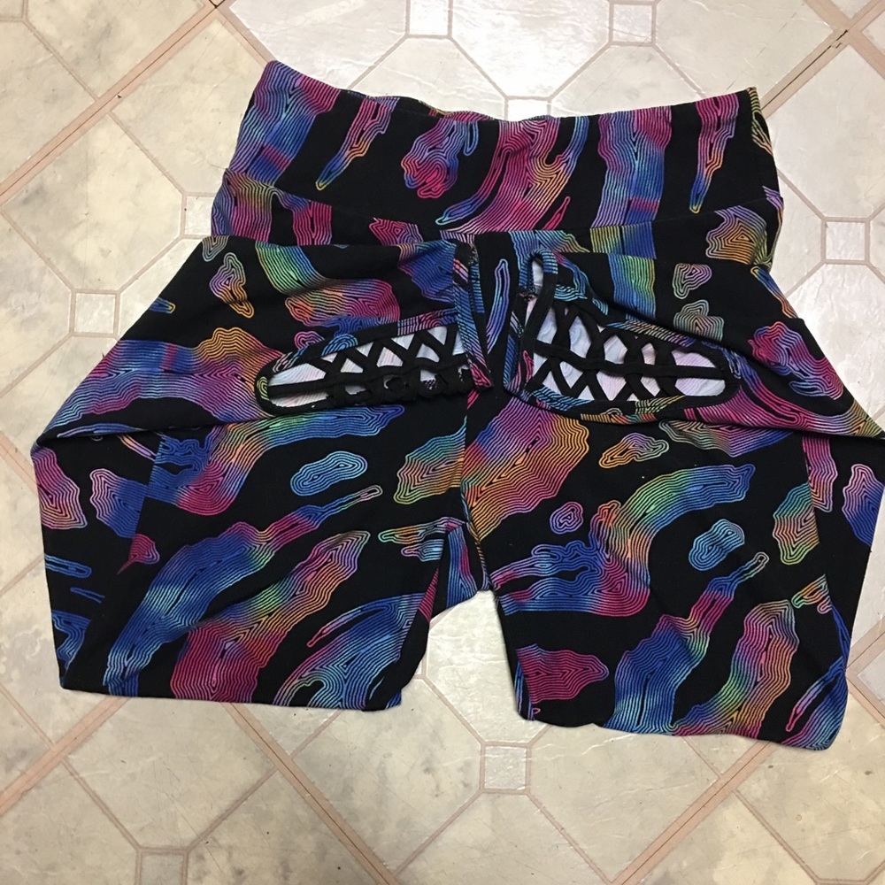(200) No Boundaries Colorful Splat Leggings